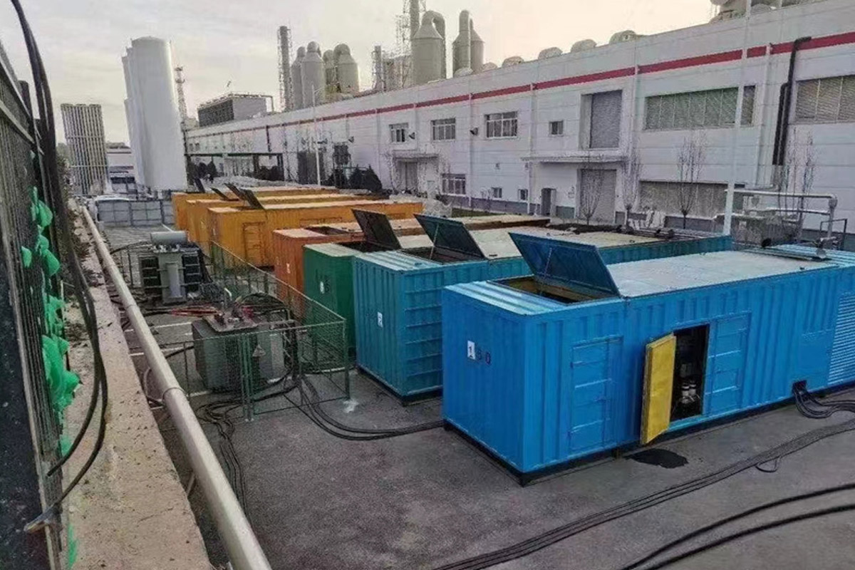 达州发电机租赁施工现场